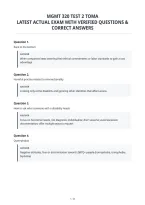 Mgmt 320 Test 2 Toma&NewLine;Latest Actual Exam With Verified Questions &&NewLine;Correct Answers