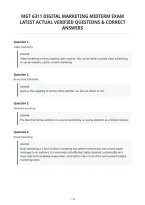Mgt 6311 Digital Marketing Midterm Exam&NewLine;Latest Actual Verified Questions & Correct&NewLine;Answers