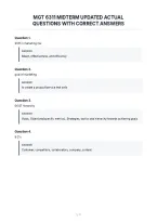 Mgt 6311 Midterm Updated Actual&NewLine;Questions With Correct Answers