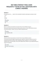 Mgt 8803 Strategy Final Exam&NewLine;Frequently Tested Actual Questions With&NewLine;Correct Answers&NewLine;