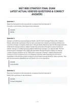 Mgt 8803 Strategy Final Exam&NewLine;Latest Actual Verified Questions & Correct&NewLine;Answers&NewLine;