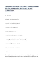 &lbrack;EXAM NAME&rsqb; QUESTIONS AND CORRECT ANSWERS &lpar;VERIFIED &NewLine;ANSWERS&rpar; PLUS RATIONALES 2026 Q&A &vert; INSTANT &NewLine;DOWNLOAD PDF &NewLine;Core Domains &NewLine;Antepartum Care and Fetal Assessment &NewLine;Intrapartum Care and Labor Management &NewLine;Postpartum Care and Complications &NewLine;Newborn As