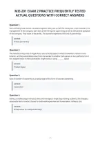 Mie-201 Exam 2 Practice Frequently Tested&NewLine;Actual Questions With Correct Answers