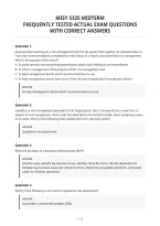 Misy 5325 Midterm&NewLine;Frequently Tested Actual Exam Questions&NewLine;With Correct Answers&NewLine;