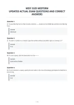 Misy 5325 Midterm&NewLine;Updated Actual Exam Questions And Correct&NewLine;Answers