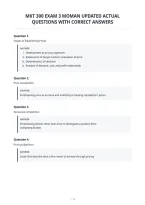 Mkt 300 Exam 3 Moman Updated Actual&NewLine;Questions With Correct Answers&NewLine;