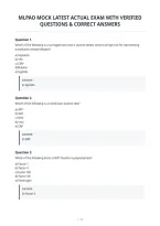 Mlpao Mock Latest Actual Exam With Verified&NewLine;Questions & Correct Answers