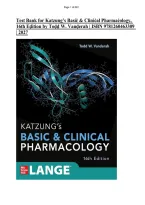 Test Bank for Katzung&rsquo;s Basic & Clinical Pharmacology&comma; 16th Edition by Todd W&period; Vanderah &vert; Questions and Answers &vert; ISBN 9781260463309 &vert; 2027&NewLine;