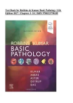 Test Bank for Robbins & Kumar Basic Pathology&comma; 11th Edition by Vinay Kumar&comma; Abul K&period; Abbas&comma; Jon C&period; Aster & Andrea T&period; Deyrup &vert; Chapters 1&ndash;24 &vert; Questions and Answers &vert; ISBN 9780323790185 &vert; 2027&NewLine;