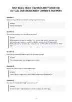 Msf Basic Rider Course Study Updated&NewLine;Actual Questions With Correct Answers