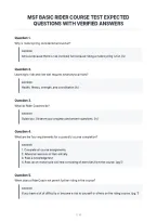 Msf Basic Rider Course Test Expected&NewLine;Questions With Verified Answers