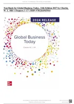 Test Bank for Global Business Today&comma; 13th Edition by Charles W&period; L&period; Hill &vert; Chapters 1&ndash;17 &vert; Questions and Answers &vert; ISBN 9781264943944 &vert; 2027&NewLine;