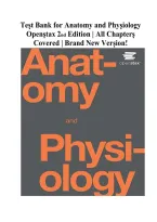 Test Bank for Anatomy and Physiology&comma; 2nd Edition by OpenStax &vert; Comprehensive Chapter-by-Chapter Questions and Answers