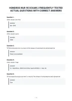 Hondros Nur 163 Exam 2 Frequently Tested&NewLine;Actual Questions With Correct Answers