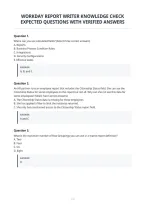 Workday Report Writer Knowledge Check&NewLine;Expected Questions With Verified Answers