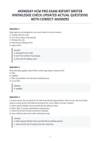 Workday Hcm Pro Exam Report Writer&NewLine;Knowledge Check Updated Actual Questions&NewLine;With Correct Answers