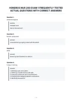 Hondros Nur 200 Exam 1 Frequently Tested&NewLine;Actual Questions With Correct Answers