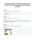 Wisconsin Permit Test Practice Frequently&NewLine;Tested Actual Exam Questions With Correct&NewLine;Answers