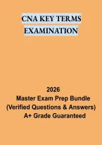 CNA Key Terms Examination &ndash; Certified Nursing Assistant Terminology Study Guide and Practice Test