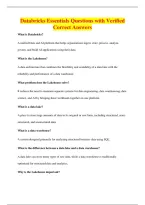 Databricks Essentials Questions with Verified&NewLine;Correct Answers