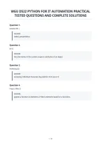 Wgu D522 Python For It Automation Practical&NewLine;Tested Questions And Complete Solutions
