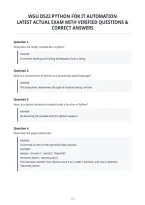 Wgu D522 Python For It Automation&NewLine;Latest Actual Exam With Verified Questions &&NewLine;Correct Answers&NewLine;