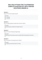 Wgu D522 Python For It Automation&NewLine;Complete Question Set With Verified&NewLine;Solutions Graded A&plus;