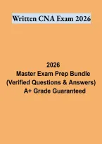 Written CNA Exam 2026 &ndash; Certified Nursing Assistant Practice Questions and Study Guide
