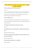 BUNDLE OF MYC200 QUESTIONS WITH VERIFIED CORRECT ANSWERS