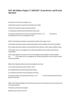 OEC 6th Edition Chapter 17 2026&sol;2027 &vert; Exam Review and Practice Questions