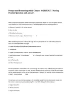Postpartum Hemorrhage Quiz Chapter 33 2026&sol;2027 &vert; Nursing Practice Questions and Answers