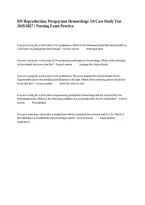 RN Reproduction&colon; Postpartum Hemorrhage 3&period;0 Case Study Test 2026&sol;2027 &vert; Nursing Exam Practice