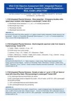 WGU C165 Objective Assessment 2026 &vert; Integrated Physical Sciences &vert; Practice Questions&comma; Answers & Detailed Explanations