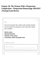 Chapter 28&colon; The Woman With a Postpartum Complication &ndash; Postpartum Hemorrhage 2026&sol;2027 &vert; Nursing Exam Review