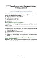EVITP Exam Questions and Answers&vert; Updated&vert; Pass Guaranteed