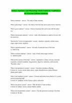 For Seeleys Anatomy Physiology by Cinnamon VanPutte Jennifer Regan Andrew F Russo Rod R Seeley Complete Questions and Verified Answers