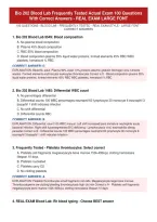 Bio 201 Lab Exam 2 Gcu Updated Actual Questions And Correct Answers