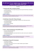 Bio 203 Exam 4 Purdue Updated Actual 150 Questions With Correct Answers