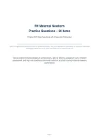 PN Maternal Newborn&NewLine;Practice Questions &ndash; 60 Items&NewLine;Original ATI-Style Questions with Answers & Rationales