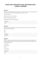 Music 2Mt3 Updated Actual Questions With&NewLine;Correct Answers