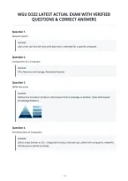 Wgu D322 Latest Actual Exam With Verified&NewLine;Questions & Correct Answers