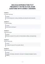 Wgu D322 Introduction To It&NewLine;Frequently Tested Actual Exam&NewLine;Questions With Correct Answers