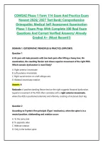 COMSAE Phase 1 Form 114 Exam Questions and Verified Answers &vert; Complete Package