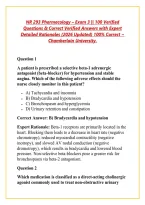 NR 293 Pharmacology &ndash; Exam 3 &vert;&vert; 100 Verified Questions & Correct Verified Answers with Expert Detailed Rationales &lpar;2026 Updated&rpar; 100&percnt; Correct ~ Chamberlain University&period;