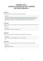 Naemse Level 1&NewLine;Complete Question Set With Verified&NewLine;Solutions Graded A&plus;