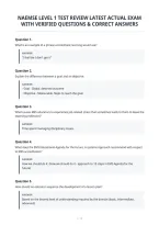 Naemse Level 1 Test Review Latest Actual Exam&NewLine;With Verified Questions & Correct Answers