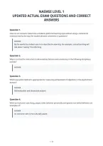 Naemse Level 1&NewLine;Updated Actual Exam Questions And Correct&NewLine;Answers&NewLine;