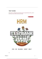 Test Bank for Human Resource Management&comma; 6th Canadian Edition by Noe et al&period;