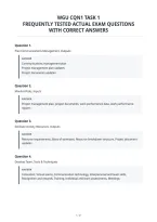 Wgu Cqn1 Task 1&NewLine;Frequently Tested Actual Exam Questions&NewLine;With Correct Answer