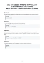 Wgu Course C839 Intro To Cryptography Quizlet By Brian Macfarlane Expected